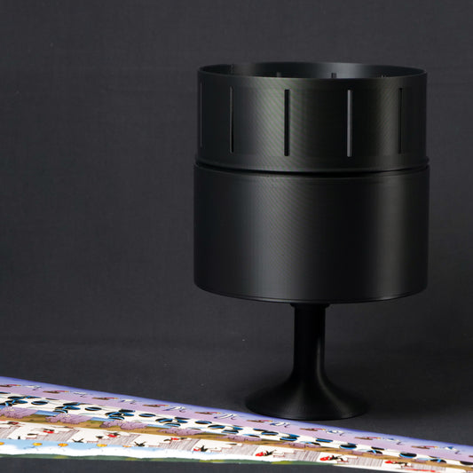 Zootrope (Zoetrope) et ses bandes d'animation en couleur.